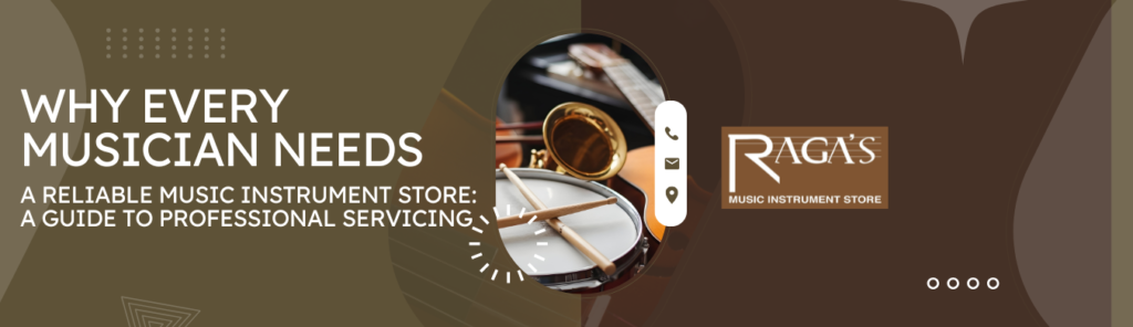 Music Instrument Store Instrument servicing, Guitar setup, Brass repair